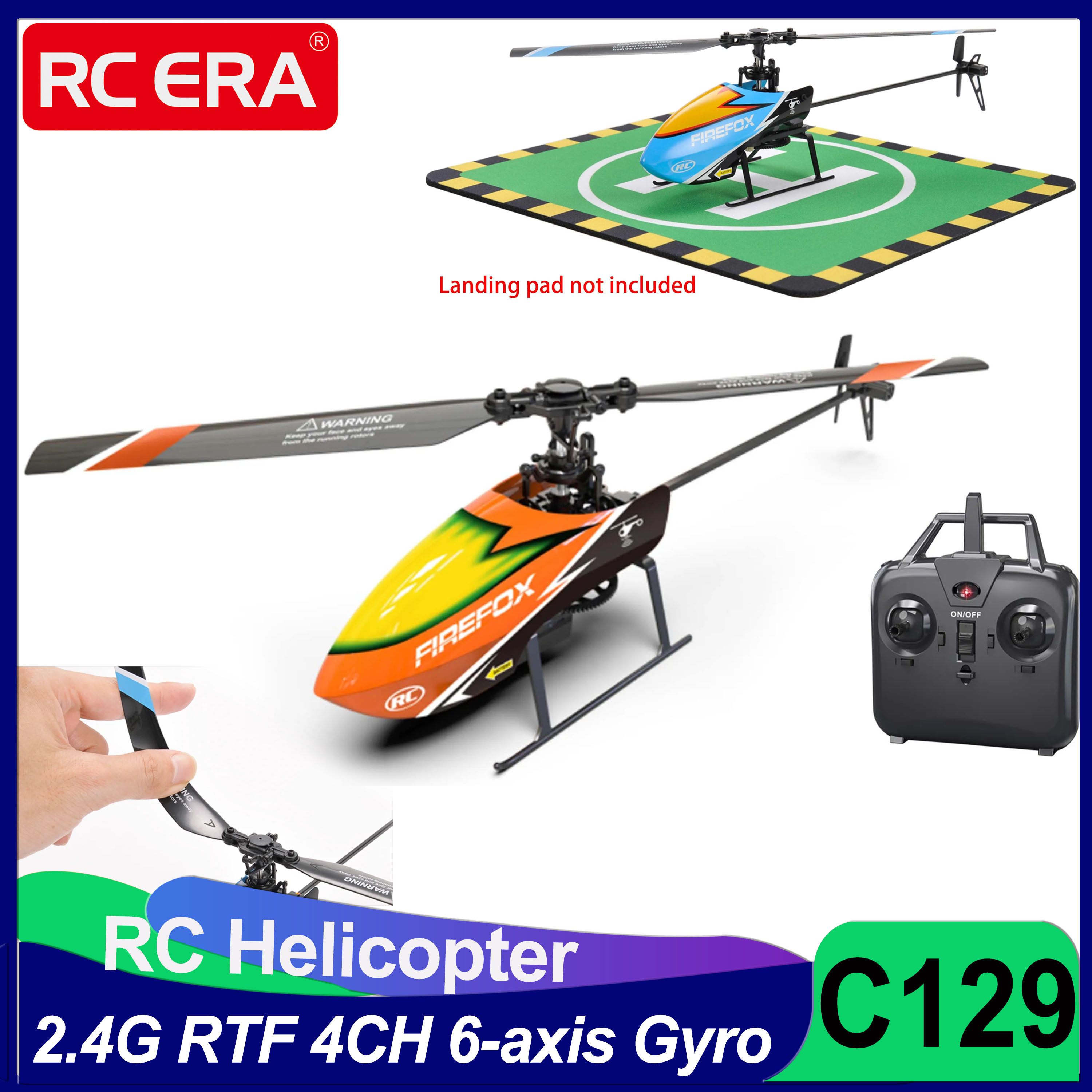 Rc Helicopter Single Rotor - C129 RC Helicopter RTF 4CH 6-axis