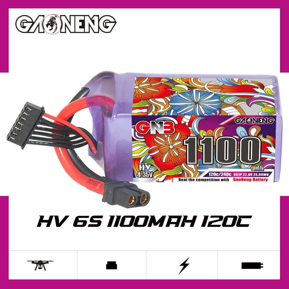 2Pcs GNB 6S Lipo Battery 22.8V - Rc Helicopter Battery avis et prix