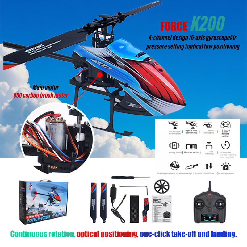 WLtoys XK K200 RC Helicopter 4 - Rc Helicopter Single Rotor avis et prix
