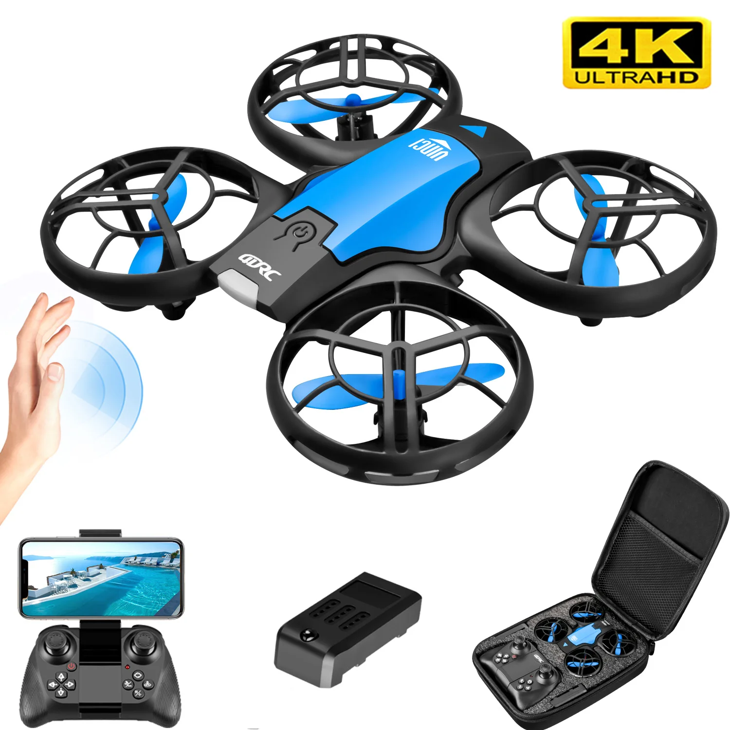 V8 New Mini Drone 4k professio - Rc Helicopter Electric avis et prix