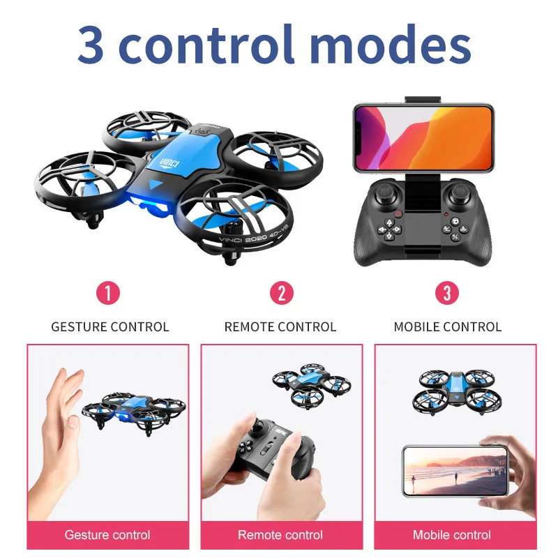 V8 New Mini Drone 4k professio - Rc Helicopter Electric avis et prix