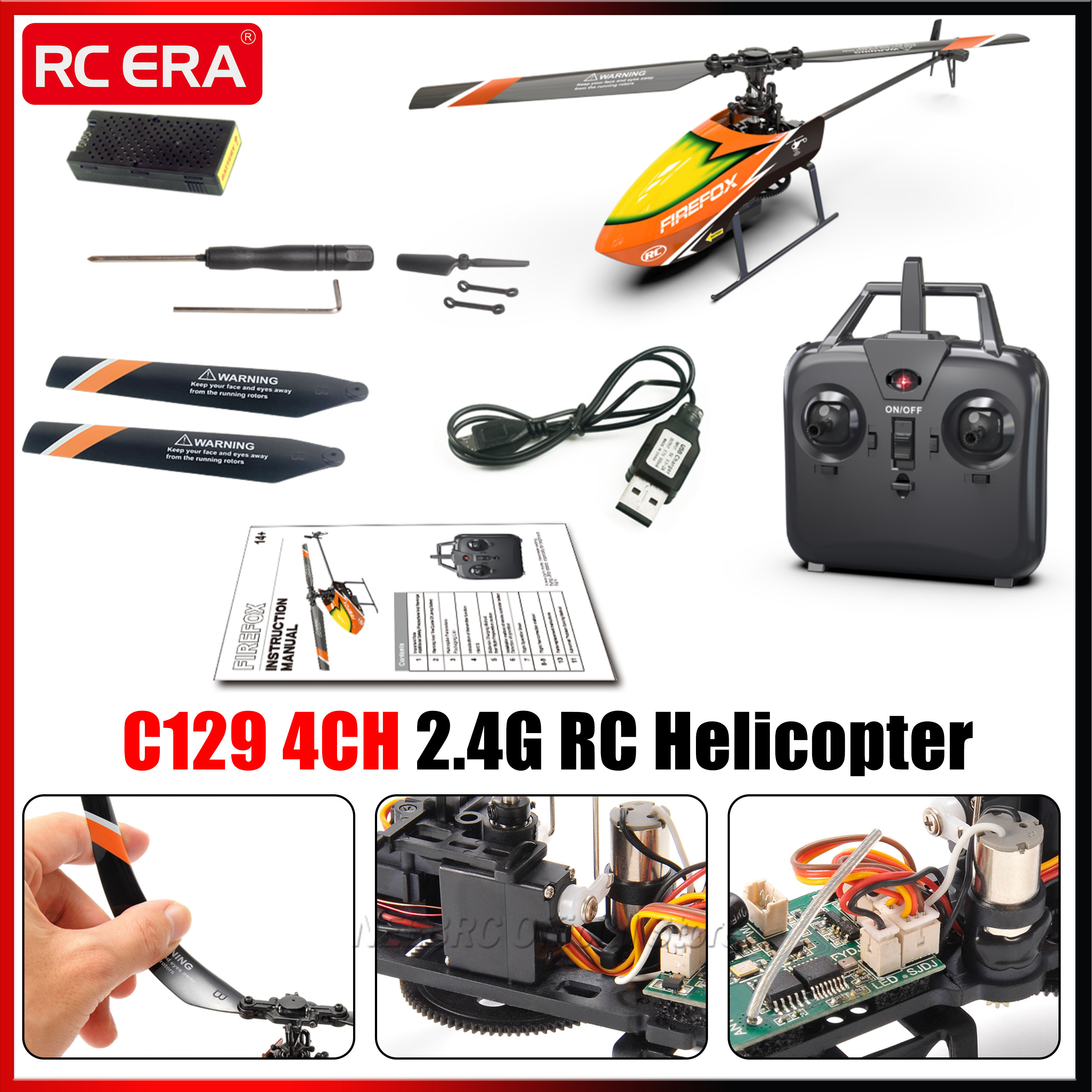 C129 4CH 2.4G RC Helicopter RT - Rc Helicopter Single Rotor avis et prix