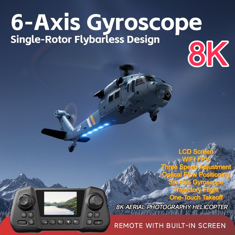 Single-Rotor Flybarless Design - Rc Helicopter Single Rotor avis et prix