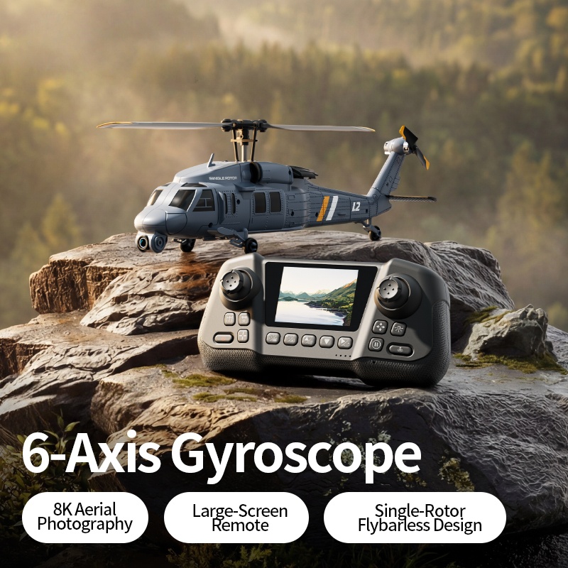Single-Rotor Flybarless Design - Rc Helicopter Single Rotor avis et prix