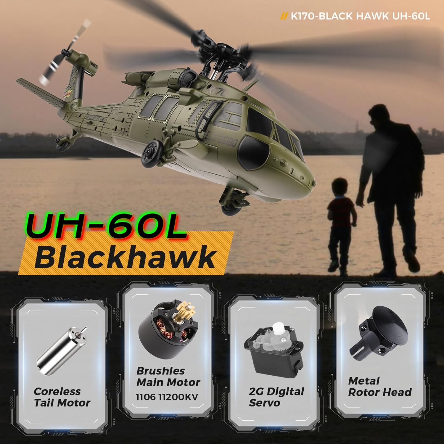 WLtoys K170 Brushless 4-CH RC  - Rc Helicopter Large avis et prix