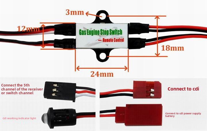 Gas Engine CDI Kill Switch for - Rc Helicopter Gas avis et prix