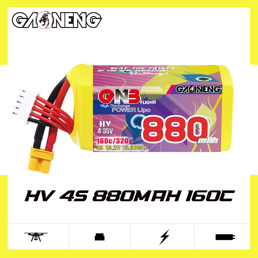 GNB 4S 880mAh 15.2V 160C/320C  - Rc Helicopter Parts avis et prix