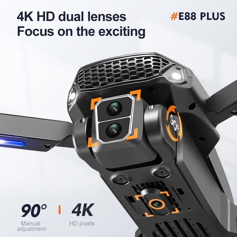 New E88 Plus Quadcopter Drone: - Rc Helicopter Electric avis et prix