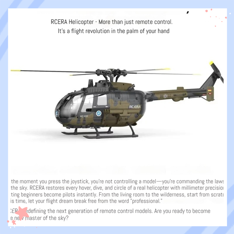 Rc Era Rc Helicopter Bo105 C18 - Rc Helicopter Large avis et prix