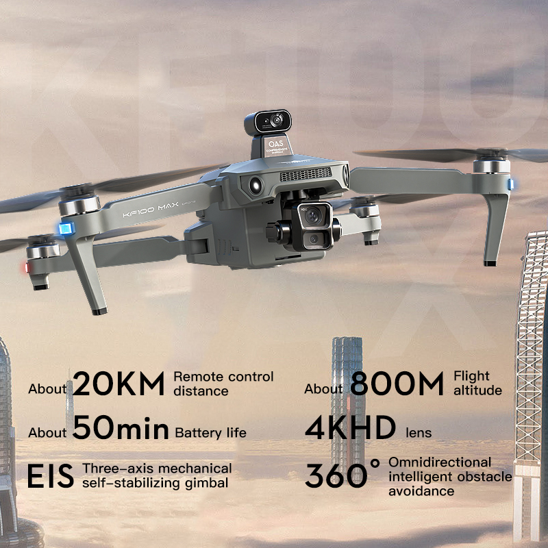 SJRC KF100 MAX 8K UHD Photo HD - Rc Helicopter Case avis et prix