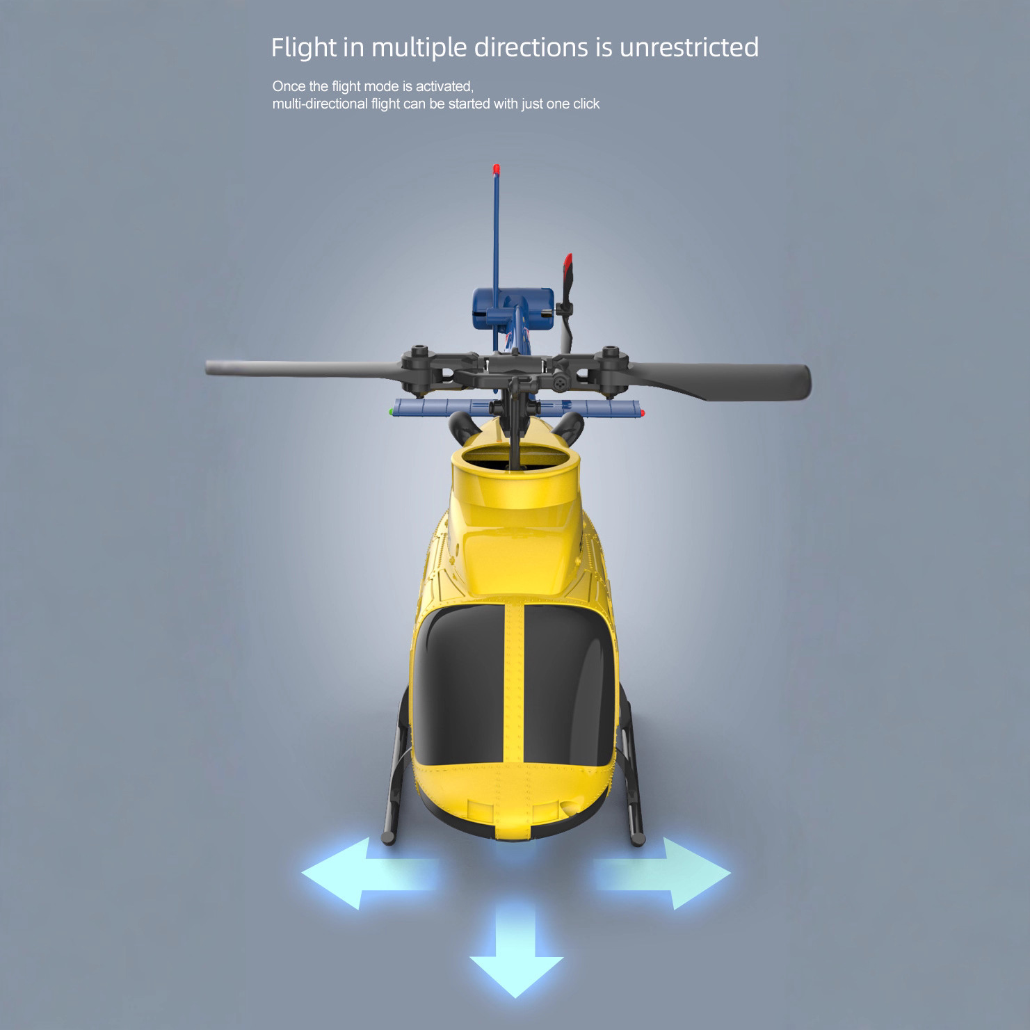 A60 1/42 Scale Bell 206 RC Hel - Rc Helicopter Single Rotor avis et prix