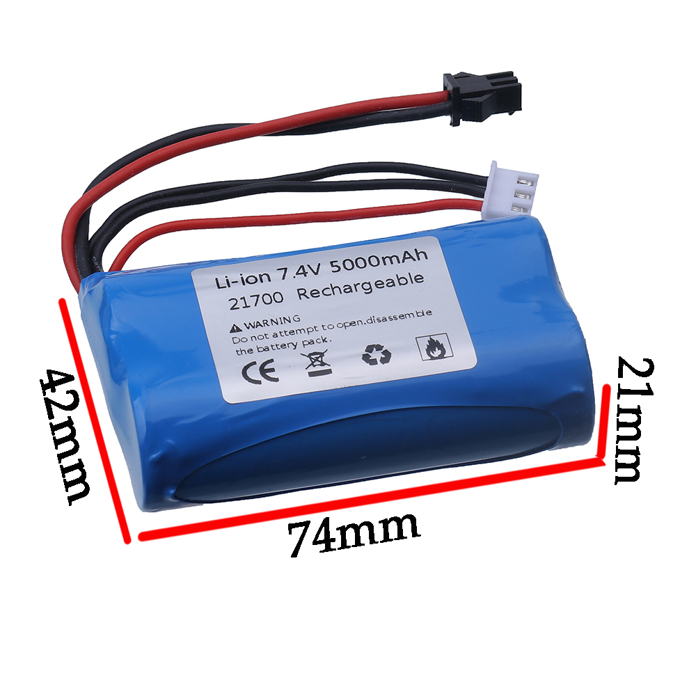 (SM Plug) 7.4V 5000mAH 21700 L - Rc Helicopter Parts avis et prix