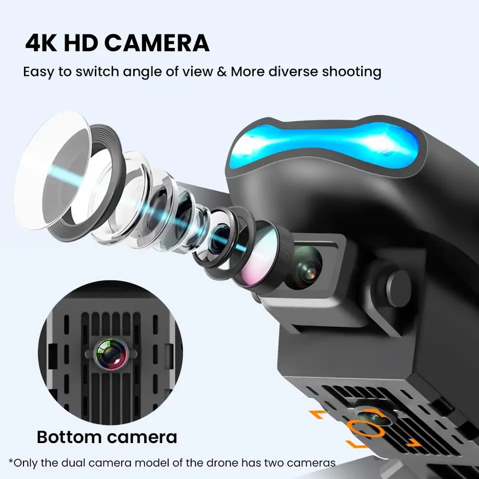 New Mini drone E99 4K WIFI HD  - Rc Helicopter Gas avis et prix
