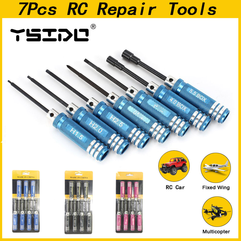 YSIDO 7Pcs 1.5 2.0 2.5mm Hex S - Rc Helicopter Tool Kit avis et prix