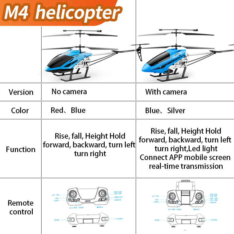 M4 Large Rc Helicopter Remote  - Rc Helicopter Large avis et prix