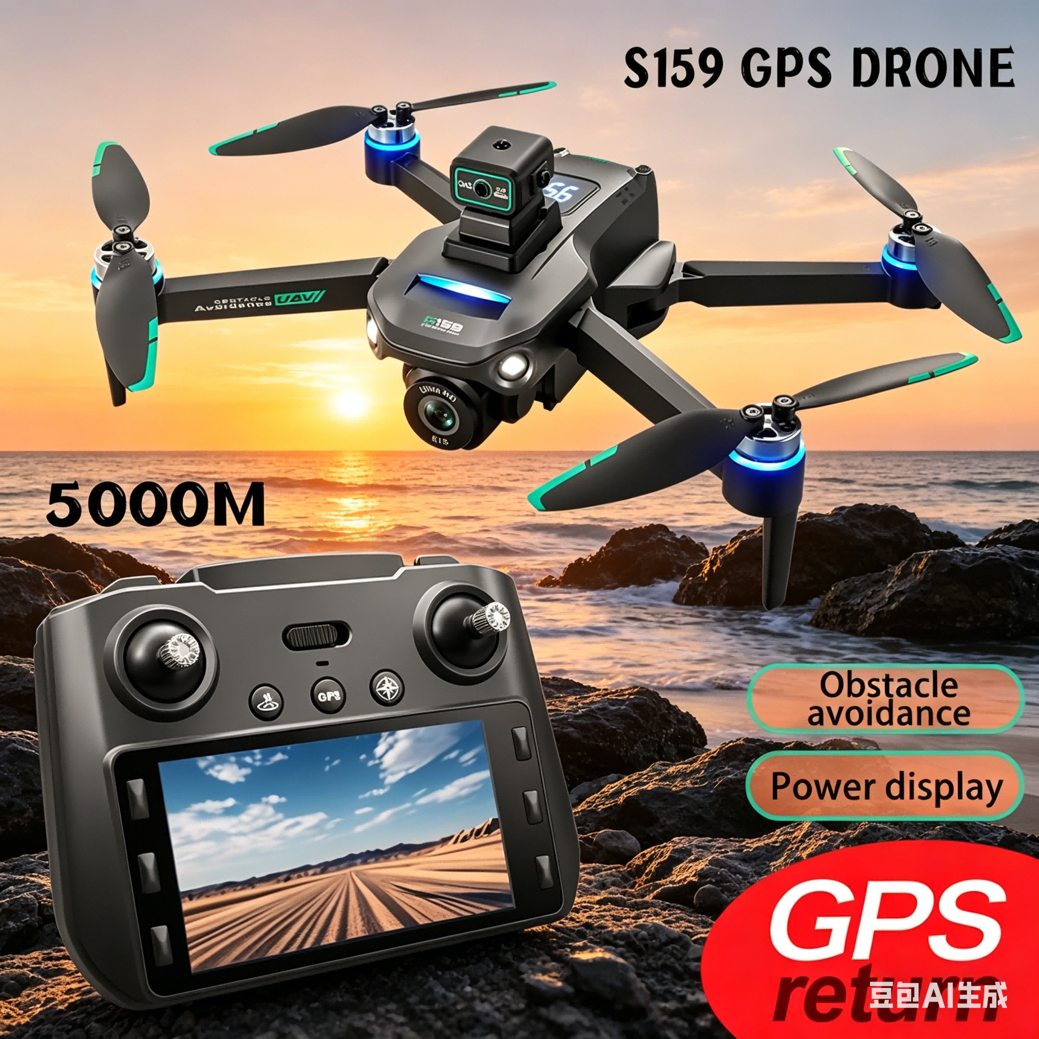 S159 GPS Drone 4K Profesional  - Rc Helicopter Electric avis et prix